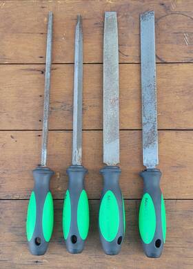 Stf8gha Mac Tools Matco Mechanics File Rasp Set 4-piece Green Handles