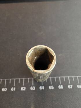 A0166 Matco 1/4 Drive 1/2 In Deep 6 Point Chrome Socket Usa Used
