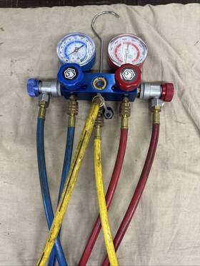 Ac89773 Matco Tools Dual Aluminum Ac Guage Set For Charging Ac89773 Matco Tools Dual Aluminum Ac Guage Set For Charging