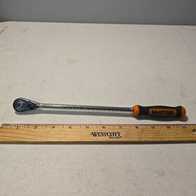 Afr118m Matco Tools 1/4dr. Fixed Head Ratchet 11 Inch Long Orange Handle