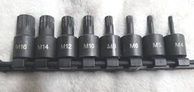 Bqm-2v Matco Tools 3/8 Inch Drive Impact Triple Square Bits 8pce 4 5 6 8 10 12 14 16mm Bqm 2v