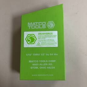 Db29hsrgs Matco Tools Hyper-step Drill Bits - Read