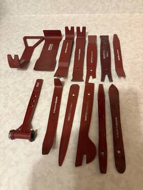 Df-621tpsa Matco Tools 12 Piece Trim Removal Pry Tool Plastic Upholstery Set Used