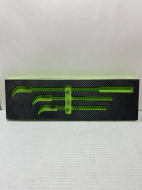 Idpb3g Matco Tools 3 Indexing Pry Bar Tool Box Set Foam Organizer Tray