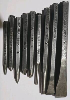 Lc206 Matco Tools Punch And Chisel Set 9 Pcs