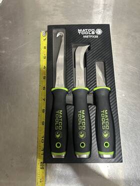 Mstpx3s Matco Tools 3 Piece Pro Knife Set Mstpx3s Matco Tools 3 Piece Pro Knife Set