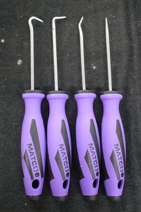 Pmpr3c Matco Tools 4 Piece Hook And Pick Set Purple