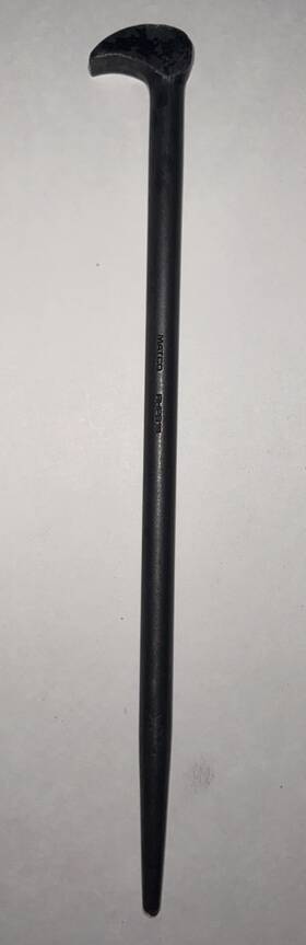 Rhpb1b Matco Tools Vtg Usa 15 Inch Rolling Head Pry Bar Line Up Lady Foot Alignment Tool