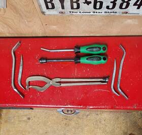 Matco Tools Sp100a Brake Spoon Pliers Spoons Screwdrivers 7 Pieces Green
