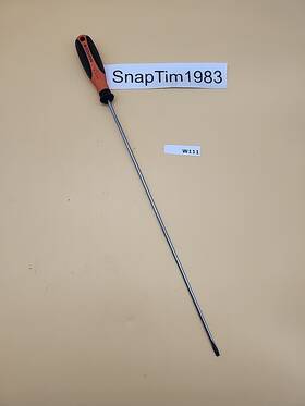 Matco Tools Spo/g14 Witte Orange Handle Flat Tip Screwdriver Long 14 5/32