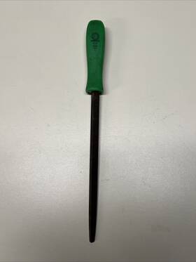 Stf8gh Matco Tools Green Hard Handle Slim Taper Triangular File Made In Usa #9c