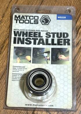 Ws-228 Matco Tools Ws228 Wheel Rim Tire Hub Stud Bolt Installer Puller Universal Impact Lug