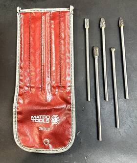 Zk3ls Matco Tools Long Shank Carbide Burr Set 3 Pc 2 Bonus Bits Zk3ls Matco Tools Long Shank Carbide Burr Set 3 Pc 2 Bonus Bits