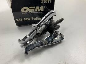 27011-u23 Oem Tools Used #23- 27011 2-ton Gear Pulley Puller 2/3 Jaw 3-1/4 Inch Spread 27011-u23 Oem Tools Used #23- 27011 2-ton Gear Pulley Puller 2/3 Jaw 3-1/4 Inch Spread