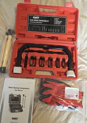 Umsck0003v2 Omt 5 Size Valve Spring Compressor Auto Tool Set With Gloves