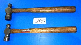 84-3688 Powr-kraft Tools Vintage 2 Piece Ball Peen Hammer Set 8 And 12 Oz