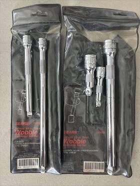30604-30605 Sears 5pc Set Wobble Extensions 3/8 Inch And 1/2 Drive 30604 30605