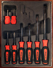 Sgdx80bo Pc Soft Grip Combination Screwdriver Set Orange New With Tray