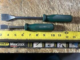 Sk 6651-6653 Pair Tools Usa Gasket Scrapers 6651 And 6653 Green Hard Handle