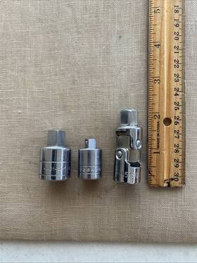 384-401-45190 Sk Tools 3pc.sk Adapters #384 3/8 To 1/4-#401 1/2 3/8-universal 45190 Usa Nice 384-401-45190 Sk Tools 3pc.sk Adapters #384 3/8 To 1/4-#401 1/2 3/8-universal 45190 Usa Nice