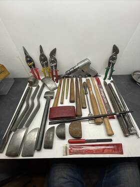 Snap On 180696399739 Mac Proto Matco Blue Point Body Hammer Files Dolly Punch Tool Lot