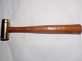Bh-16a-16 Snap-on 2045 A 1979 Oz. Brass Hammer-full Stamp Original Handle