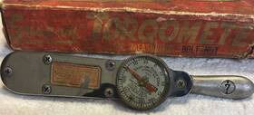 54856 Snap-on Vintage Tools Corp. Torqometer For Measuring Bolt-nut Tension With Box