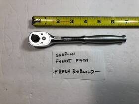 F-70n Snap-on 845372049642 Usa 3/8 Inch Drive Ratchet Ferret No Fresh Rebuilt