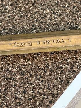 B912 Snap-on A912 Tools Brass Punch Usa Made Mechanic Diy Length 6-1/2 Inch