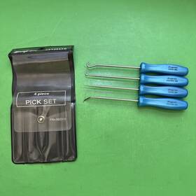 Asa204pb Snap-on Tools Rare Color Pearl Blue Hard Handle 4 Piece Mini Pick Set