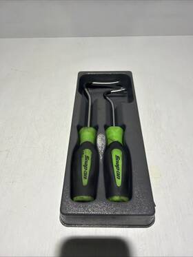 Asgp102 Snap-on 2pc Green Instinct Grip Non-marring Trim Pad Tool Set In Tray