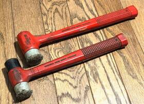 Be-124 Snap-on Be116 Be-116 Be124 Tools Soft Face Rubber Plastic Dual Blow Hammer Set Lot Parts Red