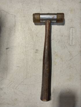 Bh92a Snap-on Vintage Tools Plastic Tipped Non-marring Mallet Wood Handle Hammer