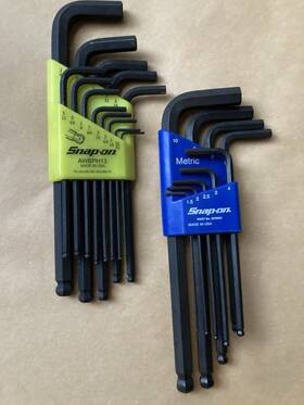 Awbphs13 Snap-on Bphm9a Tools Hex Key Set/ball End Allen Wrench Set Sae And Bhm9a Metric Awbphs13 Snap-on Bphm9a Tools Hex Key Set/ball End Allen Wrench Set Sae And Bhm9a Metric