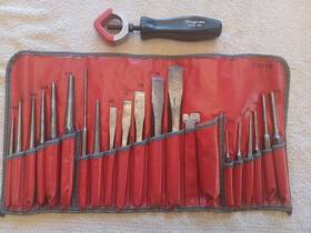 C211b Snap-on Tools Large Vintage Punch And Chisel Set Must See C211b Snap-on Tools Large Vintage Punch And Chisel Set Must See