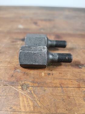 Cj84-8 Snap-on Tools 7/16 Inch -20 Heavy Duty Bar Type Puller Male Adaptor Set Of 2