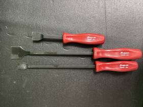Csa300a Snap-on Tools 3 Piece Rigid Carbon Scraper Set Red Hard Grip