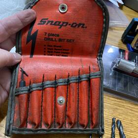 Dbh7 Snap-on Dbh7. 7pc 5 Only Hex Shank Machine Length Drill Bit Set Usa
