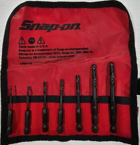 Dbh7b Snap-on 7 Pc Hex Shank Machine Screw Length Drill Bit Set 1/16-1/4 Inch