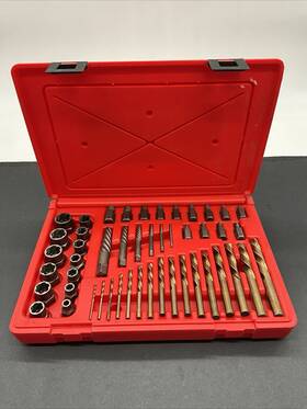Exdms48 Snap-on Extractor Set With Left Hand Drill Bit 48 Pieces Case Exdms48 Snap-on Extractor Set With Left Hand Drill Bit 48 Pieces Case