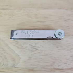 Fb322 Snap-on Blue Point By Usa 20 Finger Feeler Gauge Blade Set Sae Metric