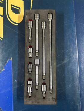 Fm209ex01br Snap-on 9pc 3/8 Extension And Adaptor Foam Set