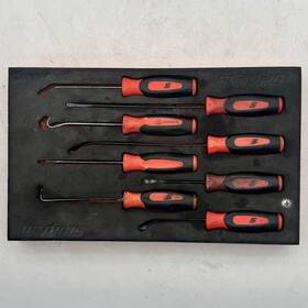 Snap-on Fmmr03bo Snap-on Instinct Orange 8-piece Pick And Seal Removal Set With Foam Tray