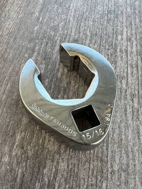 Frh300s Snap-on Usa 3/8 Inch Drive 15/16 Flare Nut Crow Foot Wrench