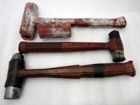 Be116 Snap-on Hbd24 And Blue-point Dead Blow Hammers Bcp2 Damaged Made In Usa