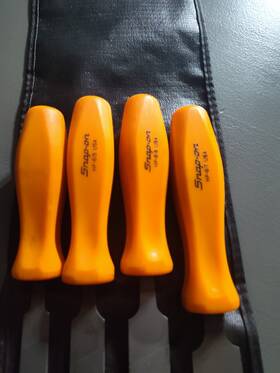 Hbf300o Snap-on Usa Orange Hard Handle File Set With Roll Up Hbf300o Snap-on Usa Orange Hard Handle File Set With Roll Up