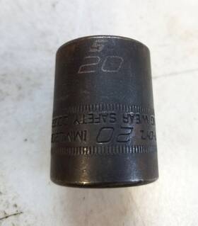 Imml200 Snap-on Usa 1/2 Inch Drive 6 Point 20mm Shallow Impact Socket