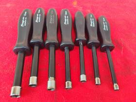 Nddm120-nddm60 Snap-on Tools Nddm120 7 Pc Metric Nut Driver Set 12 Mm-6 Mm Black Hard Handle