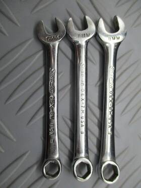 Oex-8m Snap-on Oex6m Oex7m Oex8m Tools 3 Combination Wrench 6pt 6 7 8 Mm Snapon Usa Oex-6m Oex-7m