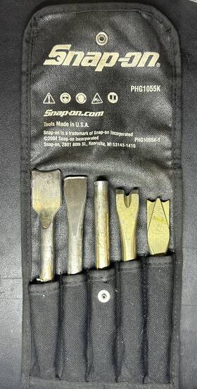 Phg1055k Snap-on 5-piece Air Hammer Bit Set Usa